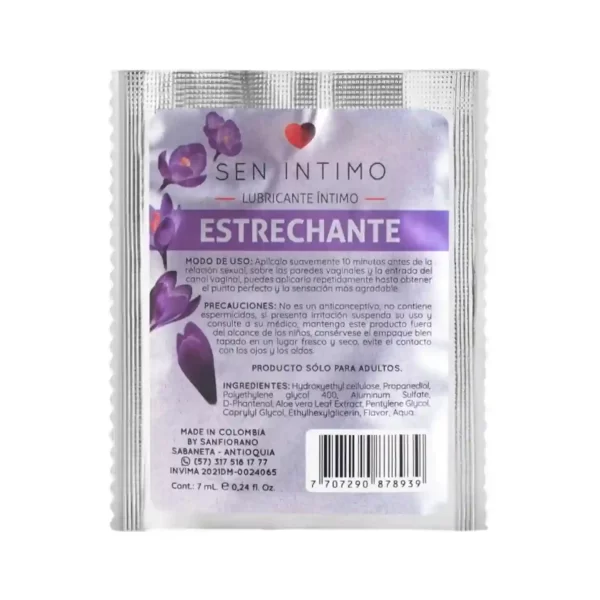 Sachet Estrechante Vaginal Sen Íntimo 7ml