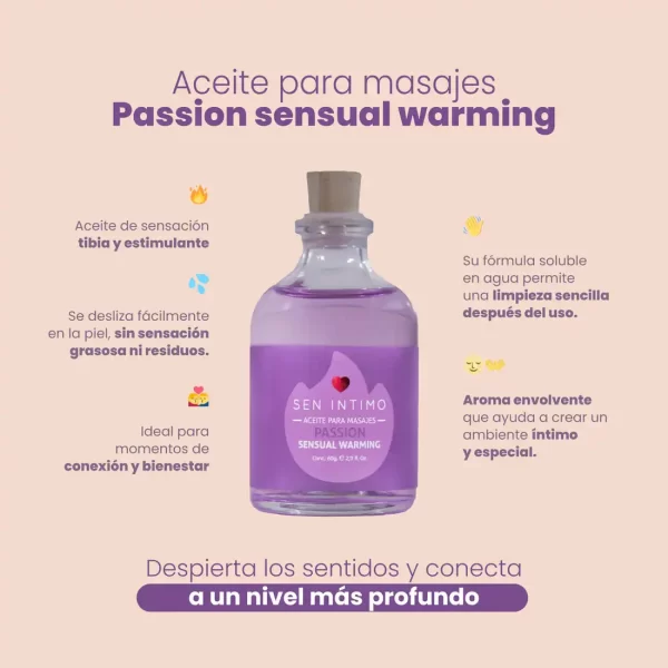 Aceite para masajes Passion Sensual Warming Sen Íntimo 60ml