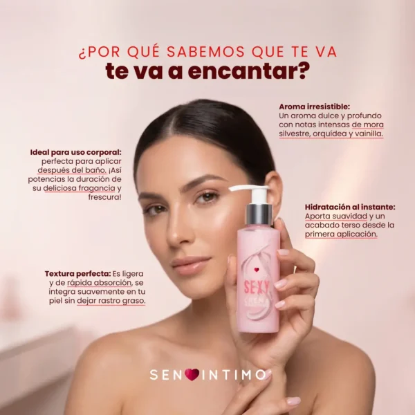 Crema Humectante con Feromonas Sexy de Sen Íntimo 125ml