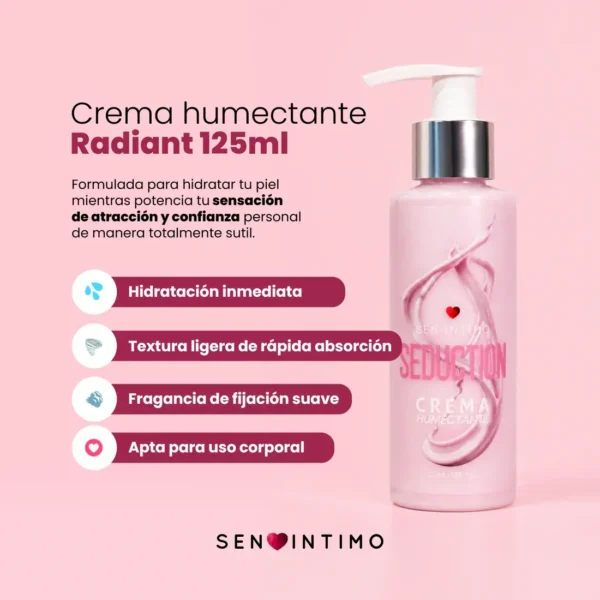 Crema Humectante con Feromonas Seduction de Sen Íntimo 125ml