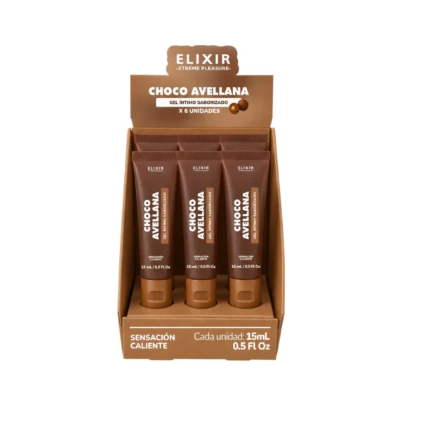 Gel Saborizado Choco Avellana Elixir