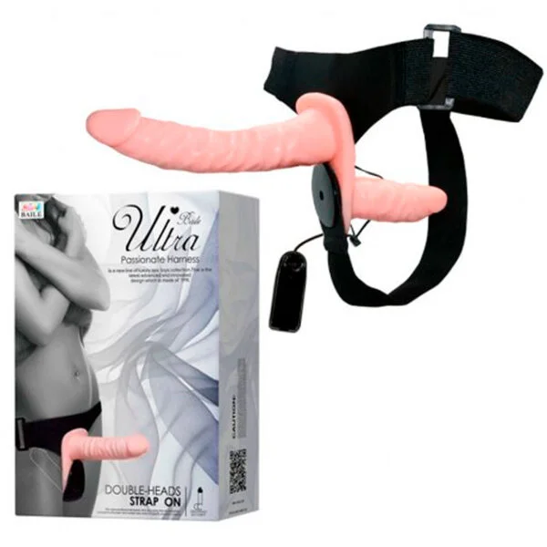 ArnesLesbico2 Arnés Ultra con doble dildo vibrador