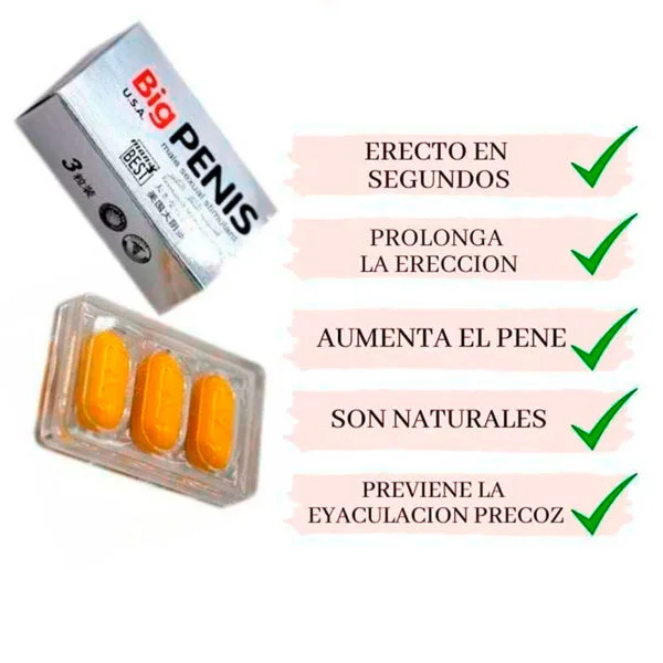Bigpennis2 Potenciador Masculino Big Penis Caja x12unid
