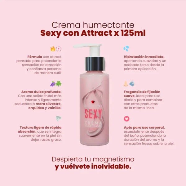 Crema Humectante con Feromonas Sexy de Sen Íntimo 125ml