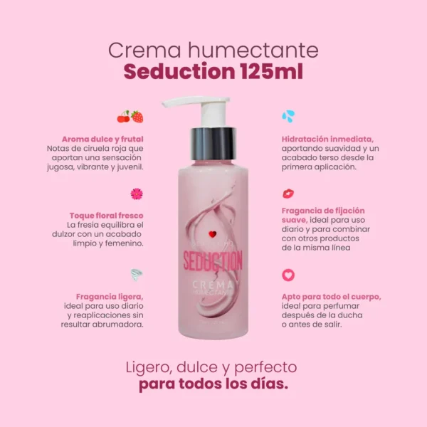 Crema Humectante con Feromonas Seduction de Sen Íntimo 125ml