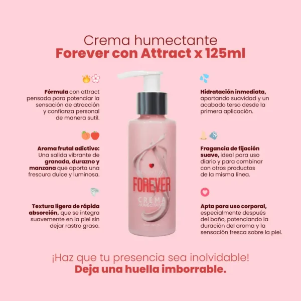 Crema Humectante con Feromonas Forever de Sen Íntimo 125ml