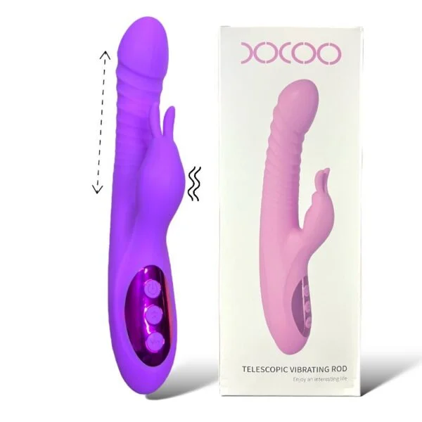 ce68b3a2-8682-4c8f-a353-2e3c71be4c45 Vibrador Telescopic Rabbit Xoxo